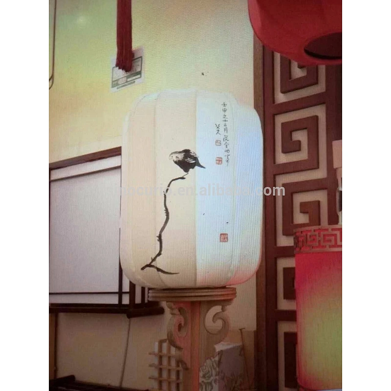 chinese antique lamp paper & silk star & lotus lantern for home accessory & decor