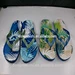 Summer Beach Shoes Flip Flops Leaf Pattern