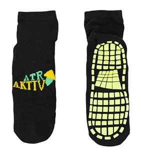 Knit Sport Trampoline Outdoor Park Socks Anti Slip Grip Indoor Home Socks