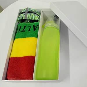 New Design Outdoor Sport Goods Set Towel PP Water Bottle and Waist Belt Sport Set Packet Customized Logo Gift
