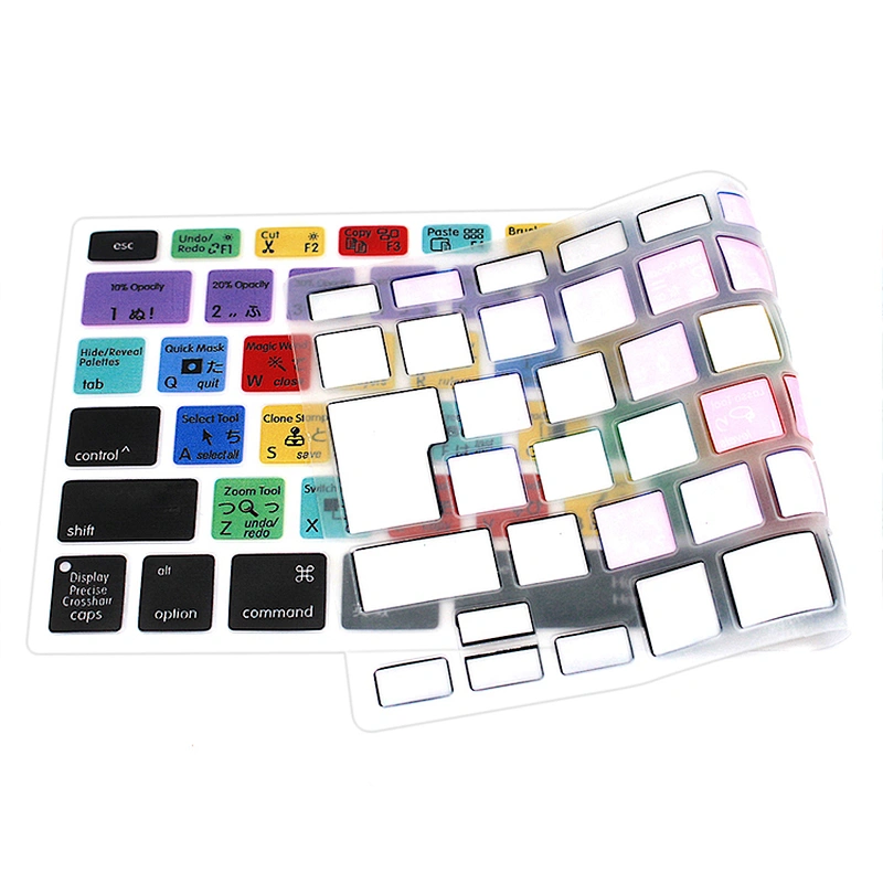 Wholesale Durable Customized PS Functional Silicone Keyboard Skin cover for Mac book Pro 13