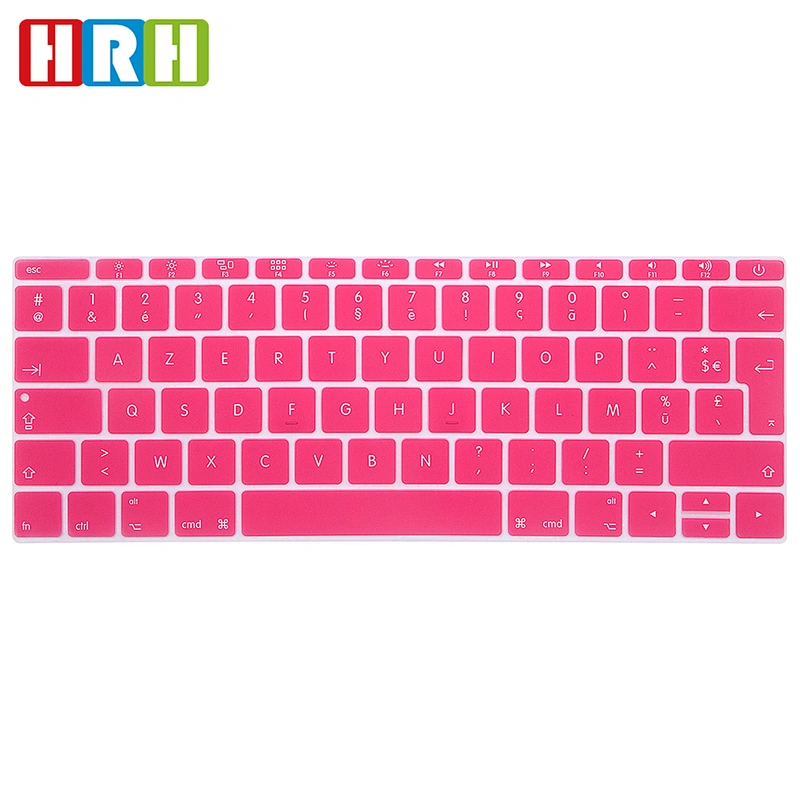 Waterproof Silicone French Keyboard Protective Film keyboard cover for Macbook Pro Retina 12