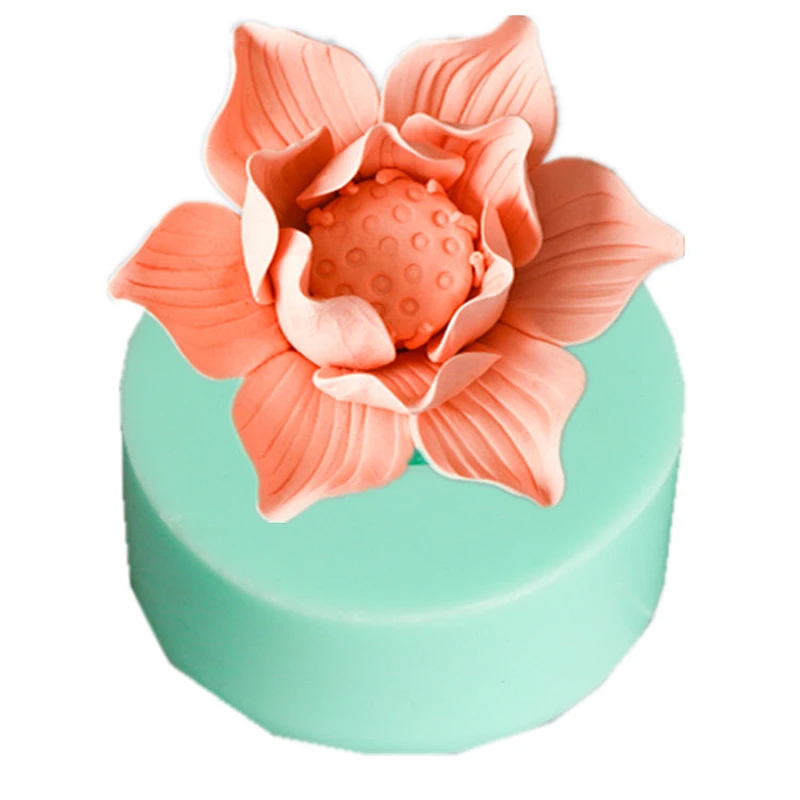 New style  big Lotus soap Molds silicone handmade Lotus root Candle mold  Flower silica gel mould
