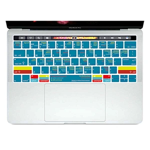 custom keyboard cover Ado be Dreamweaver Hotkeys Slim TPU for mac keyboard cover for macbook touch bar 13 15