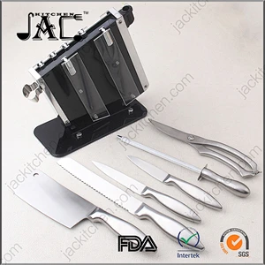 High Quality Stainless Steel 7pcs Knife Set include Acrylic Stand
