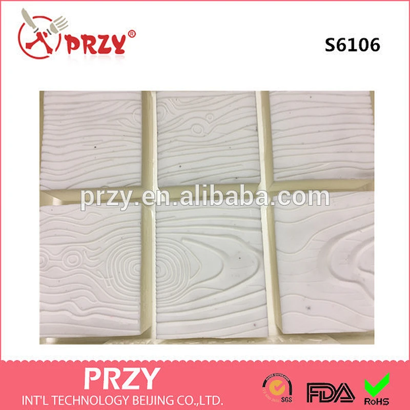 6 Cavity Soap Mold Flexible Silicone Mold For Handmade Soap