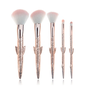 The Newest Beauty Needs Private Label Pink 5pcs Makeup Brush Set Professional