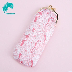 Women's Soft Cloth Eyeglasses Bag Spectacle Case L-195A
