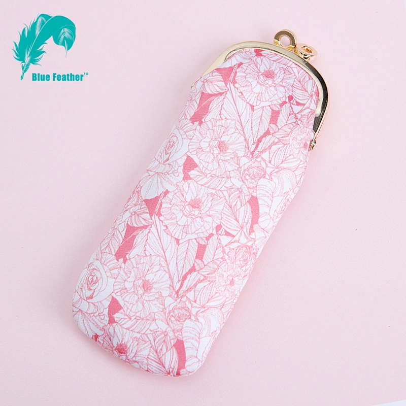 Women's Soft Cloth Eyeglasses Bag Spectacle Case L-195A