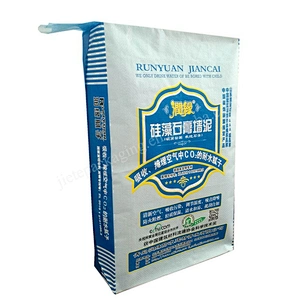 Sell well 25kg laminated pp woven cement bag with tile adhesive,dry mortar,wall putty powder
