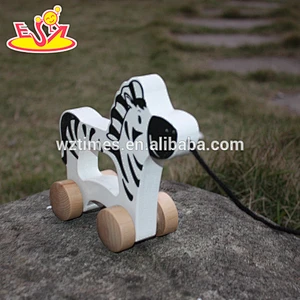 2018 wholesale baby wooden moving animal toy funny kids wooden moving animal toy wooden moving animal toy W05B141