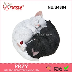 S4884 Dreaming Cats 2d Silicon Soap Mold 2d Two Sleeping Cat Mold