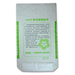 Customized wholesale green woven bag 50 kg for agricultural fertilizer use