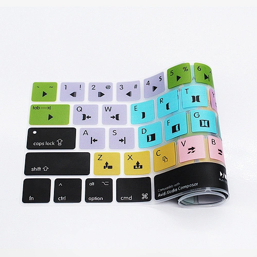 Avid Media Composer Shortcuts Silicone Keyboard Cover for mac book touch bar 13 15 2018 new air keyboard cover
