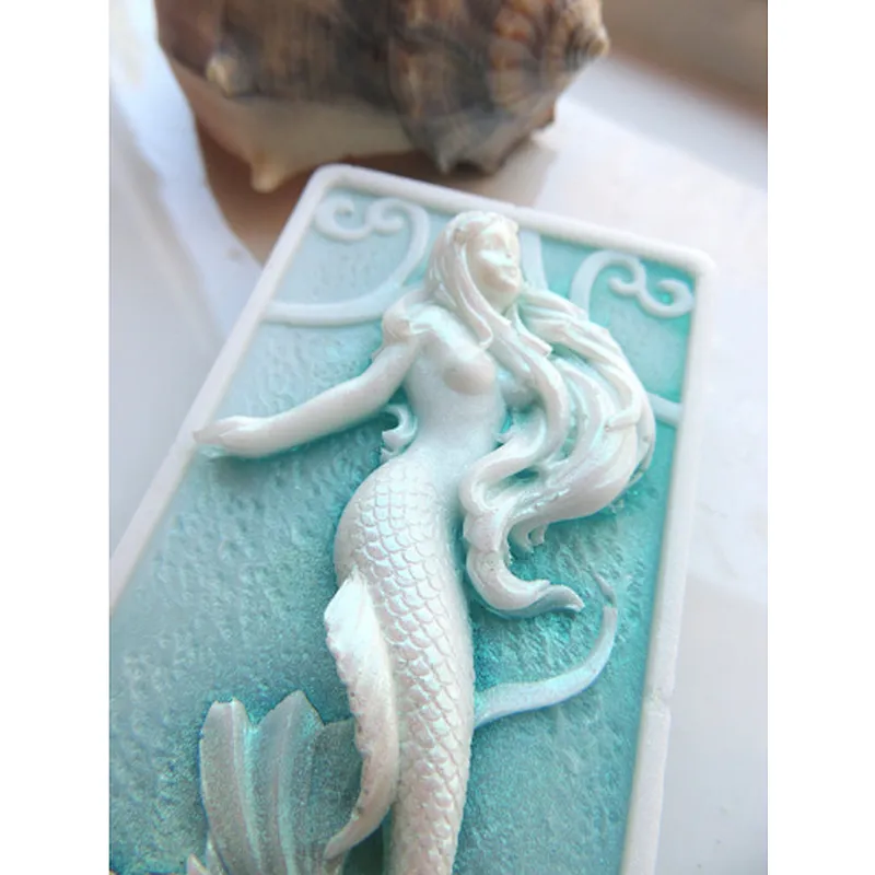 2D handmade mermaid soap silicone mold