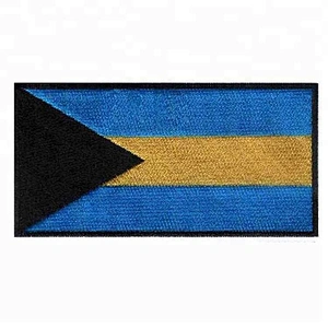 High quality fashion accessories Bahamas islands badges small flag patches
