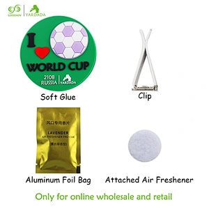 2018 car air Conditioning Vent freshener,Football World Cup style,Environmentally friendly air freshener clip in stock