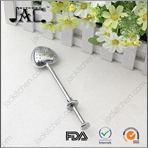 Heart Shape Push Style Tea Infuser Strainer