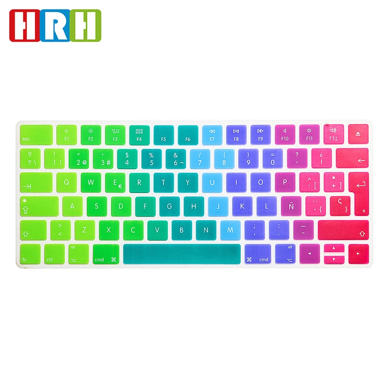 Spanish Ombre Color Keyboard Protector Cover Skin For Magic Keyboard MLA22LLB/A,EU Spanish keyboard skin