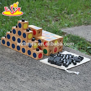 2018 wholesale baby wooden educational building blocks, new design wooden educational building blocks W13A113