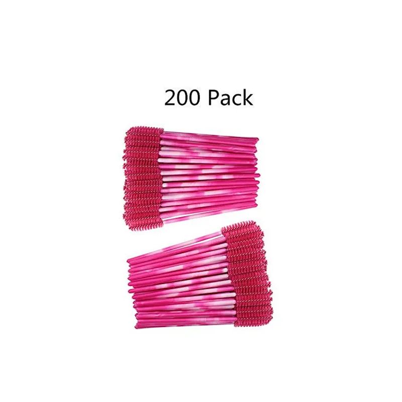 100PCS Disposable Wand Applicator Extension Retractable Eyelash Brush