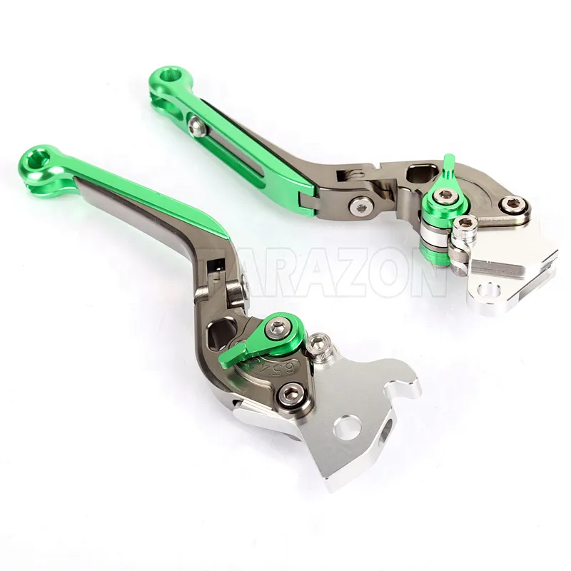 CNC Adjustable Extendable Folded Clutch Brake Levers For KAWASAKI Z750 ZRX1100 ZZR 1100 1200 VN 1500 1600 ZZR1400 ER-5 ER-6