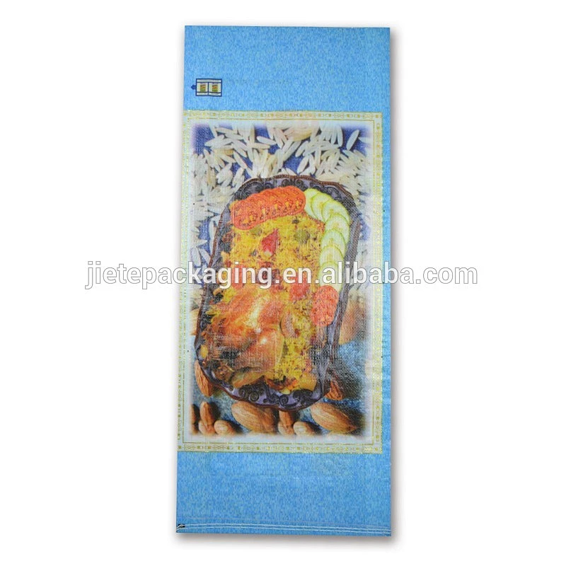 customized design reusable pp woven rice food bags 25kg 20kg