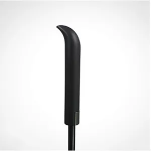Portable black color automatic open and close straight bone Business Umbrellas for travel outside car