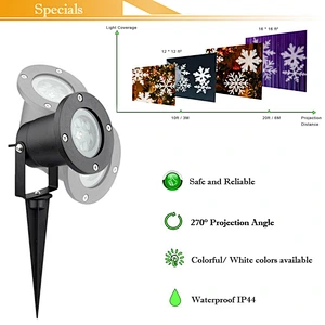 Outdoor led lawn light Waterproof Holiday Lighting Garden Christmas Snowflake projector