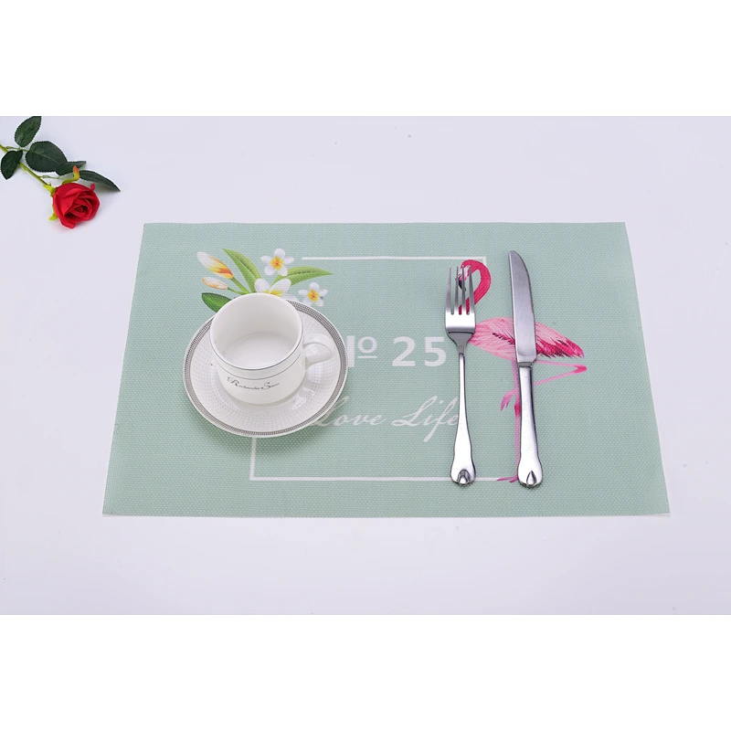 Newly designed vinyl placemats in the kitchen  Family Hotels