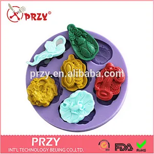 2015 hotsale eco-friendly mulit shapes resin modelling silicone molds for fondant