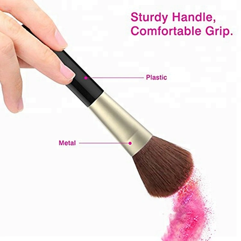 High quality mini portable flat blush brush private label pocket makeup brush