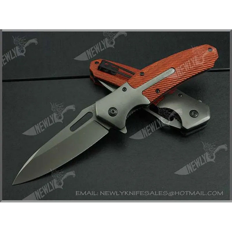 New Design Allumen Handle Stainless Steel Pocket Knife With Clip