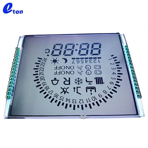 square flat lcd display screen for water meter