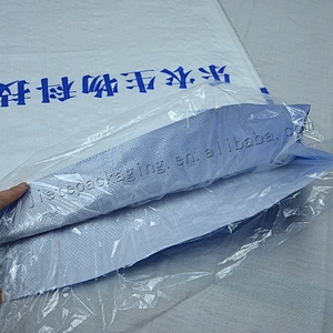 Customized white plastic pp laminated woven fertilizer packaging bag with lining