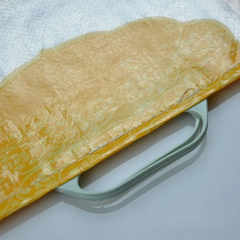 10kgtransparent plastic rice bag with handle for flour, wheat,packaging
