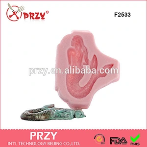 F2533 mermaid Shaped Silicone Cake Mold Bakeware Decorating Gum Paste Fondant Clay mermaid Soap Mold
