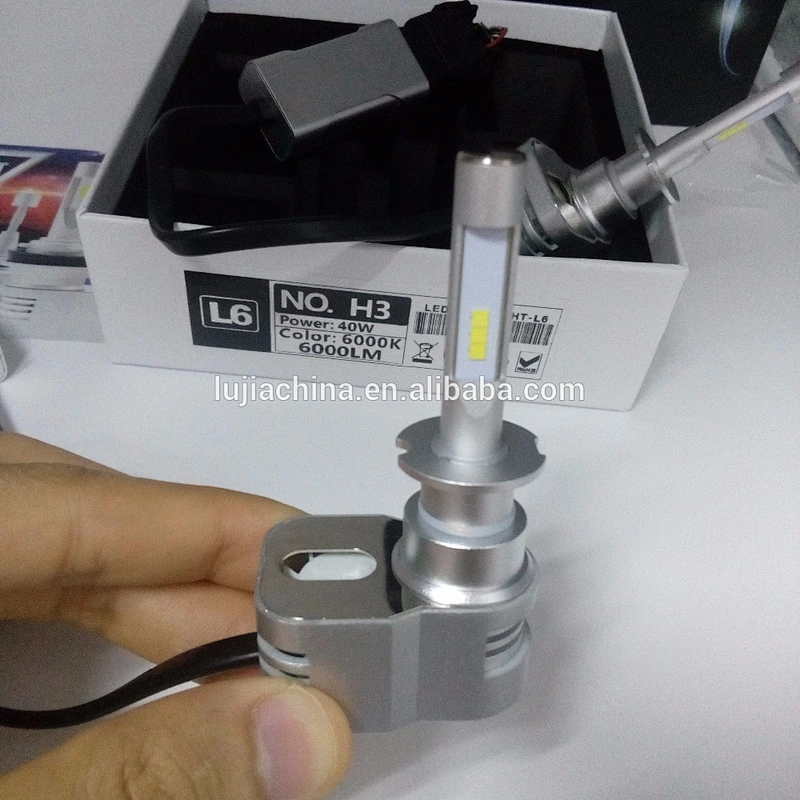 new arrival high power L6 H3 led headlight 12000lm 40w Korea Y22 csp chip automobile motorcycles bulb VS T5 Y19 P7 8g