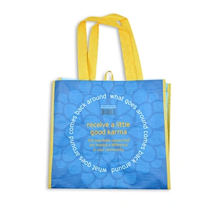 Customized wholesale plastic pp woven shopping bag