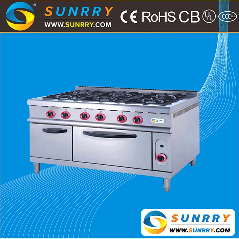 Luxury restaurant kitchen equipment italian green gas cooker burner prices with electric oven