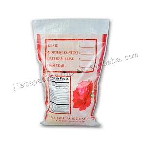 Customized cheap plastic bopp laminated pp woven rice bag 50kg