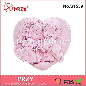 Wedding shape silicone soap molds