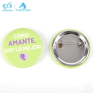 Promotional Lovely Cartoon Round Button Badge With Safety Pin