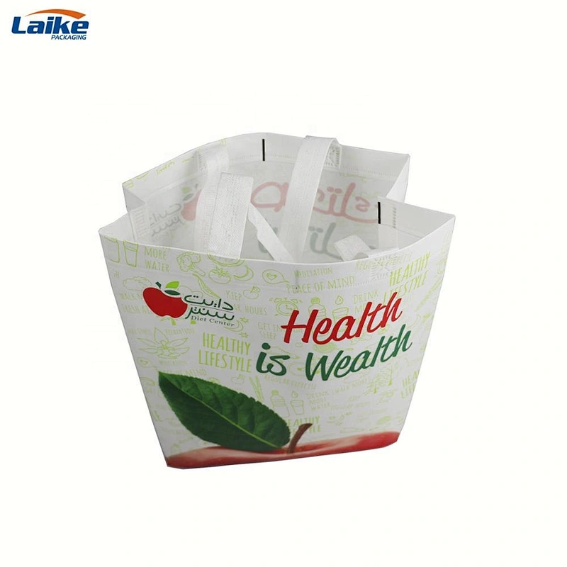 Reusable Waterproof Grocery PP Non woven Laser Tote Bags Shopping  Gift Bag fabric carry bag