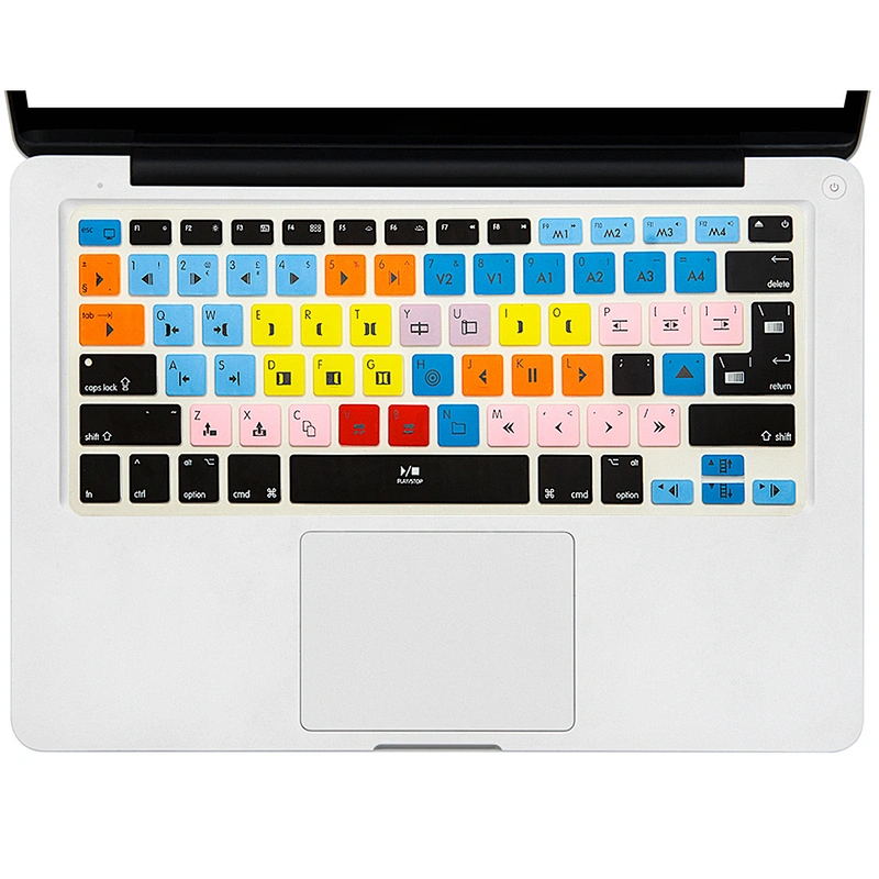 Amazon Hot Seller avid Media Composer Shortcuts Silicone Keyboard Protector For macbook pro laptop for macbook pro 13 case Air