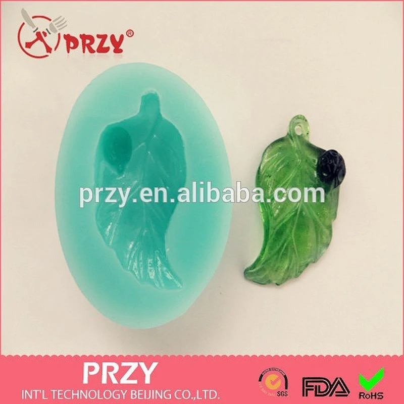 2015 Newest Top Selling Leaf with Ladybird Fondant Silicone Cake Mold