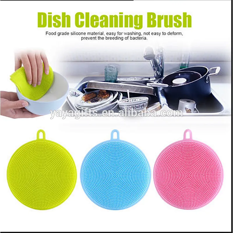 sponge cleaning dish with round oval square shaped