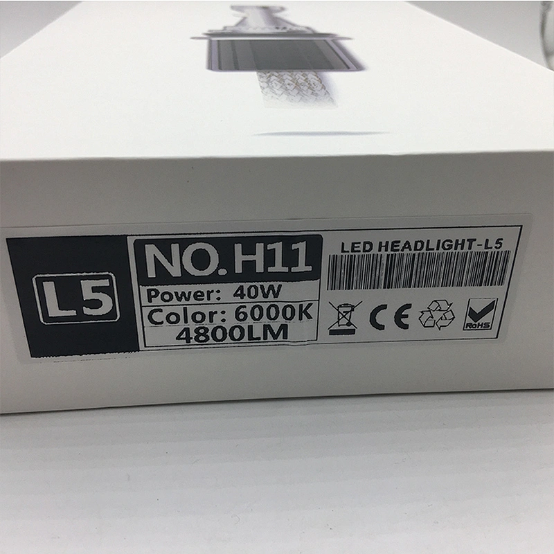 hot sale car lamp auto parts LED headlight h7 h4 h13 9005 9006 40w 4000LM L5 H11 car headlight led