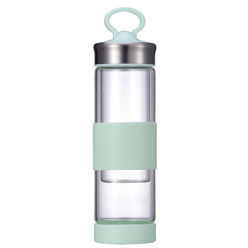 2018 New Promotion Product High Borosilicate Glass Water Bottle for School and Office Use