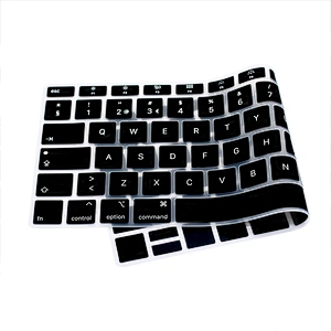 EU Version Waterproof Silicone Laptop With portuguese Keyboard Protective Film Keyboard Cover laptop skin for macbook air pro 13
